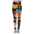 thumbnail image 3 of Thanksgiving Turkey Print Comfortable Breathable Leggings For Women Tops for Women Work Casual Hot Leg Warmers for Women 80s Womens Running Tights Running Leggings for Women Pack Womens Pregnancy, 3 of 4