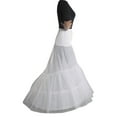 thumbnail image 4 of Crinoline Underskirt Petticoat Floor Length for Women Bridal Dress Vintage Ball Gown White Slips Hoop Skirt Multiple Styles for Lolita Cosplay Vintage Party, 4 of 19