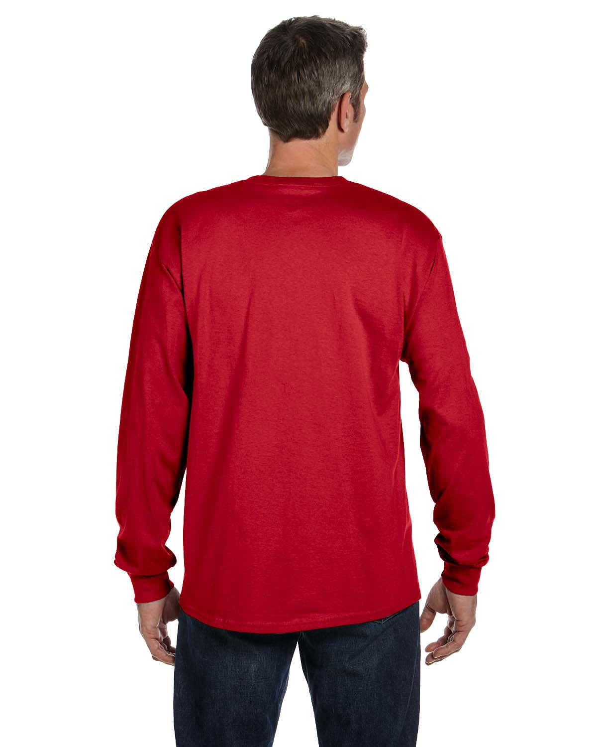 Hanes Men's 6.1 oz. Tagless Long-Sleeve 