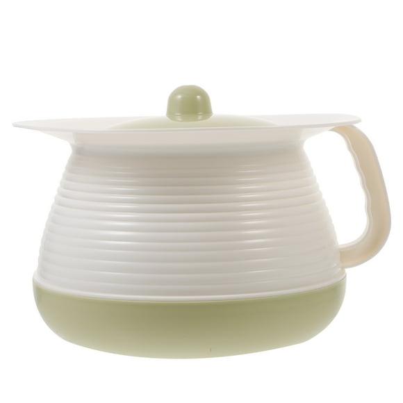 KAKOWELY Spittoon with Lid 1pc Old People Spittoon Adult Chamber Pot Spittoon with Cover Portable Spittoon7.87"X7.87"X5.91"