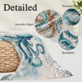 thumbnail image 4 of Teal Octopus Coastal Body Pillow Cover 20x54, Summer Beach Vintage Nautical Decorative Pillowcase with Zipper, Microfiber Pillow Protector, Soft Breathable Long Lumbar Pillowcases for Women, 4 of 9
