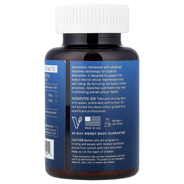 Neurogan Health Pro+ Spermidine, 120 Capsules, 0.6 oz (18.16 g