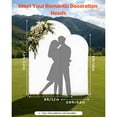 thumbnail image 2 of KFFKFF Metal Arch Backdrop Stand Set, Includes 7.2 ft and 6 ft Frames, Durable Design, Simple Setup, Gold Finish with Cover for Weddings, Birthday Parties, Celebrations, and Ceremonial Decorations, 2 of 9