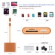 thumbnail image 2 of Lector de Tarjetas de Memoria SZHAIYIJIN USB-C Lightning con Ranuras Dobles, 2 of 9