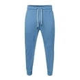 thumbnail image 1 of WEAIXIMIUNG Mens Plaid Pj Pants Male Retro Japanese Sports Leg Cinching Small Toe Closure Drawstring Casual Sweatpants, 1 of 4