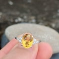 thumbnail image 3 of Natural Citrine Ring Gold, November Birthstone Ring, Dainty Ring For Women, Yellow Crystal Ring, Citrine Ring Gold, 3 of 3
