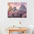 thumbnail image 2 of Shiartex Cherry Blossom Tree Canvas Wall Art Sakura Floral Landscape Picture Decor for Living Room Bedroom Decor Nature Blossom Flowers Photo Prints Painting Scenic Artwork Home Decor 20x16in, 2 of 6