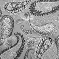 thumbnail image 1 of oneOone Rayon Gray2 Fabric Asian Paisley Sewing Craft Projects Fabric Prints By Yard 56 Inch Wide, 1 of 4