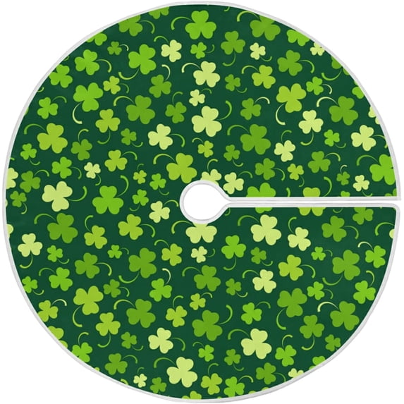 FMSHPON Easter Tree Skirt Colorful Eggs Bunny Xmas Christmas Tree Skirt Stand Mat for Holiday Party Decoration Indoor Outdoor 36 inches