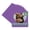 Purple Iris, variant on Grape Purple Picture Frame Mat for 22x22 Frames - Heart Opening for 18x18 Photos - 25 Mats
