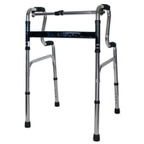 Carex Aluminium Uplift Folding Walker with Adjustable Height, 300 lb Weight Capacity