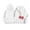White, variant on Y2K Hoodie Fall Oversize Hoodie with Flower Print Breathable Soft Casual Hooded Sweatshirt Streetwear Chandail Femme Black XXL