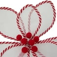 thumbnail image 4 of Northlight 22" Candy Cane Poinsettia Christmas Stem Spray, 4 of 4