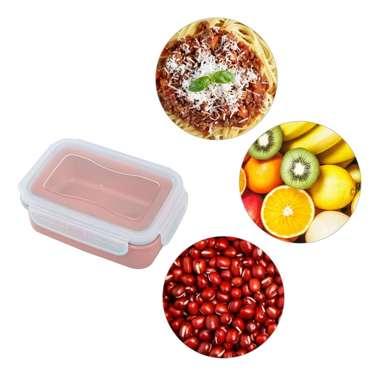 Simple Refrigerator Preservation Box Small Lunch Box Kitchen Lunch Box Plastic Storage Box Sealed Box for Lunch Kitchen Arrangement Laundry Organizers