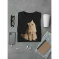 thumbnail image 3 of Red Cat Sitting Looing Up T-Shirt Men -Image by Shutterstock, Male Medium, 3 of 4