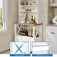 Dextrus 5Tier Kitchen Bakers Rack with Storage 39" Coffee