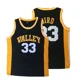 thumbnail image 5 of Camisetas de baloncesto VALLEY ALTERNATE HIGH SCHOOL 33 BIRD Jersey Costura Bordado Ropa deportiva al aire libre de alta calidad Azul negro 2024, 5 of 5