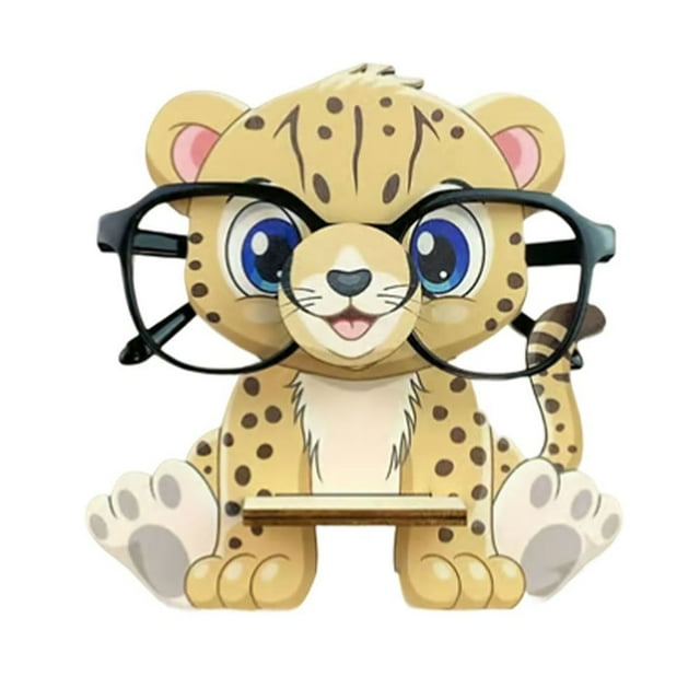 Under 10 Desktop Ornament Wooden Animal Eyeglasses Holder Stand Handmade Animal Glasses Storage Rack Cute Animal Glasses Holder Sunglasses Spectacle Display Rack for Table Home