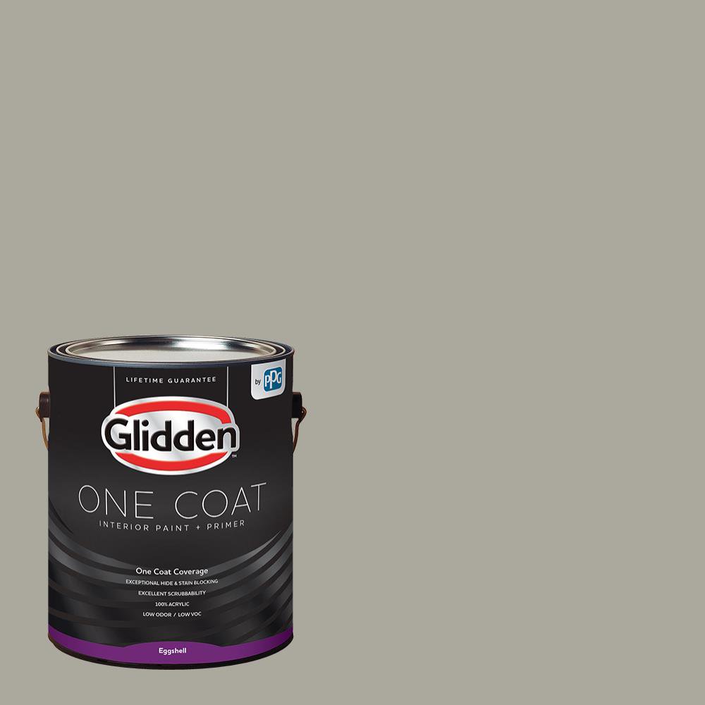 Glidden One Coat Interior Paint and Primer, Hot Stone / Gray, Gallon