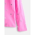 thumbnail image 3 of Wonder Nation Girls Printed Tee with Long Ruffle Sleeves, Sizes 4-10, 3 of 3