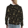thumbnail image 7 of Xecao Paris Romantic Pattern Hoodies for Women Sweatshirts Long Sleeve Sweatshirts Pullover Outfits with Pocket-X-Large, 7 of 7
