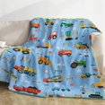 thumbnail image 1 of LHSHID Construction Throw Blanket Construction Truck Blanket for Boys Soft Cozy Flannel Engineering Vehicle Blankets Fluffy Fleece Crane Concrete Mixer Car Blanket for Newborn Baby Kids Gift, 1 of 9