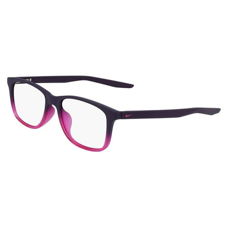 Image of Nike 5019 Full Rim Round Matte Grand Purple Fade Eyeglasses
