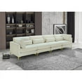thumbnail image 3 of Meridian Furniture Julia Cream Velvet Modular Sofa, 3 of 5