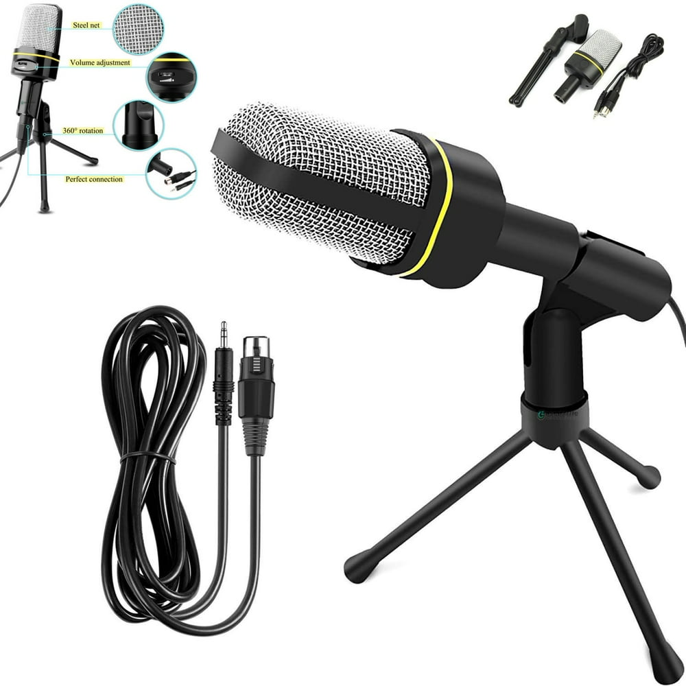 3.5MM Desktop Microphone with Tripod AntiInterference Computer