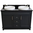 thumbnail image 6 of Bellaterra Home 400700-49D-DG-BGR 48 in. Double Rectangle Sink Vanity with Galaxy Granite Top, Dark Gray & Black, 6 of 22