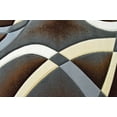 thumbnail image 2 of Planet Rugs Premium 3D Thick Abstract Indoor Area Rug 2305 Espresso Brown 7'9''x10'8', 2 of 10