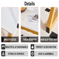 thumbnail image 5 of Holaki Modern Coffee Table Faux Marble Coffee Table Rectangle End Table for Living Room, Engineered Wood Side Table with Faux Marble Veneer and Heavy Duty Metal Frame (Faux Mable White&Gold 47"), 5 of 9