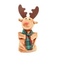 thumbnail image 3 of ​6.3" Rotating Dancing Reindeer Christmas Toy - Interactive Singing Deer Decor with Lights, Battery Operated red, 3 of 6