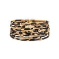 thumbnail image 1 of Sonducket Pulseras de cuero con hebilla de aleación de múltiples capas Joyería de con estampado de leopardo Ropa, zapatos y accesorios Miscelánea Beige Sonducket AP010180-03, 1 of 6
