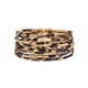 thumbnail image 5 of Pulseras Multi-capas Encanto de cuero sweethay con estampado de leopardo multicolor Beige 2piezas, 5 of 6