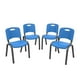 thumbnail image 1 of Paquete de Sillas Lifetime 4 Piezas Apilables Azules, 1 of 3