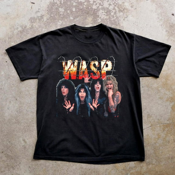 Rare W.A.S.P. Band Member VTG Short Sleeve Size All Size Black Shirt
