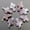 Amethyst, variant on K-KED 25pcs Natural gemstone quartz stone cross pendants charms for Delicate Jewelry making -Rainbow stone