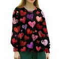 thumbnail image 4 of Resicozy Valentine's Day Jackets for Women Plus Size Scrub Jacket Long Sleeve Heart Print Nurse Coat with Pockets 2026 Red 5XL, 4 of 4