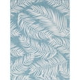 thumbnail image 1 of Unique Loom Extérieur Botanique Feuilles Tapis 9' x 12' Rectangle Bleu/ivoire, 1 of 1