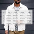 thumbnail image 3 of Hulanddfd Men's Denim Jacket Button Down Turn Down Collar Long Sleeve Casual Trucker Coat with Pockets Vintage Outerwear for Fall Winter Daily Wear Outdoor Travel Streetwear, 3 of 6