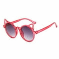 thumbnail image 2 of Glisme Kids Sunglasses Cute Cat'S Ears Outdoor Sunscreen Kids Sunglasses Party Favor ,Red, 2 of 2