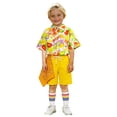 thumbnail image 3 of FYEGRE Boys Outfit with Short Sleeve Top, Casual Shorts & Socks, Cute Playful Ensemble for Spring/Summer, Family Gatherings & School Events Yellow 9-10 Years, 3 of 6