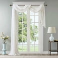 thumbnail image 3 of MAYEERTY Diamond Sheer Embroidered Window Scarf - For Living Room, 3 of 7
