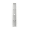 thumbnail image 6 of DEALTOPS Modern Display Cabinet with LED Lights, Lighted Glass Curio Cabinet with Glass Shelves, White, 6 of 9