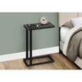 thumbnail image 5 of Monarch Accent Table, C-shaped, End, Side, Snack, Living Room, Bedroom, Black Laminate, 5 of 12