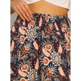 thumbnail image 5 of DARING DIVA Women's Boho Floral Casual Beach Flowy Maxi Skirt XS Dark Blue, 5 of 6