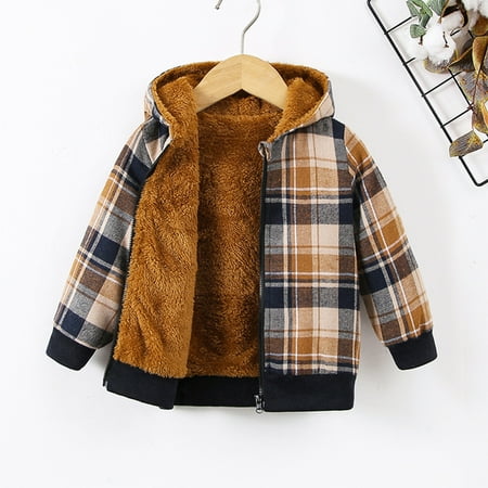 

Toddler Winter Coat Girls Winter Warm Color Block Hoodies Fleece Hoodie Pullover Outfits For Jacket