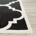 thumbnail image 3 of SAFAVIEH Cambridge Justine Geometric Wool Area Rug, Black/Ivory, 3' x 5', 3 of 6