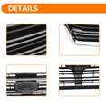 thumbnail image 6 of For 2019-2022 Subaru Ascent Chrome Black Front Bumper Upper Grille 91121XC01A, 6 of 23